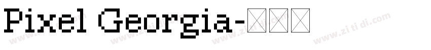 Pixel Georgia字体转换